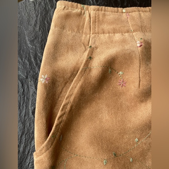 Erik Stewart maxi faux suede skirt vintage look Sz 10 - Picture 4 of 11
